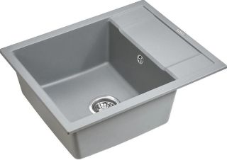 Мойка кухонная Paulmark Flugen PM216050-GRM серый металлик